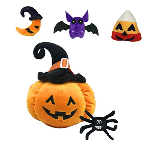 INOOMP 5 Stück Kürbis Plüschtier Kinderspielzeug Geisterspinne Halloween Partyzubehör Halloween- Halloween-plüsch-Fledermaus Für Halloween- von INOOMP