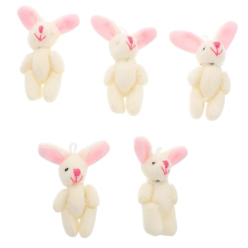 INOOMP 5 Stück Mini Joint Bunny Puppe Kawaii Plüschtiere Lustiges Ausgestopftes Tier Miniatur-kuscheltiere Süße Plüschtiere Hase Gefüllt Urlaubs-Goodie-Bag-füller Kurzer Plüsch INOOMP 5 Stück Mini Joint Bunny Puppe Kawaii Plüschtiere Lustiges Ausgestopftes Tier Miniatur-kuscheltiere Süße Plüschtiere Hase Gefüllt Urlaubs-Goodie-Bag-füller Kurzer Plüsch von INOOMP
