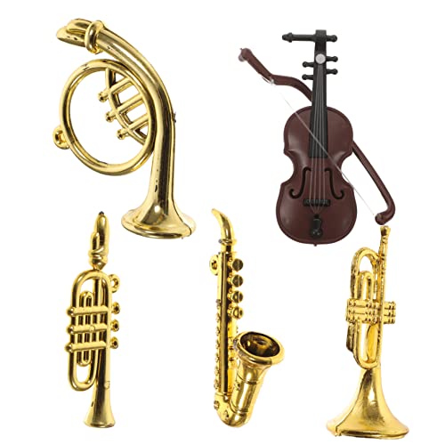 INOOMP 5 Stück Mini Musikinstrument Modellbausätze Mini Puppe DIY Miniatur Zubehör Kinderinstrumente Dekoration Puppenhaus Musikdekor Mini Instrumentenornamente Gefälschtes INOOMP 5 Stück Mini Musikinstrument Modellbausätze Mini Puppe DIY Miniatur Zubehör Kinderinstrumente Dekoration Puppenhaus Musikdekor Mini Instrumentenornamente Gefälschtes von INOOMP
