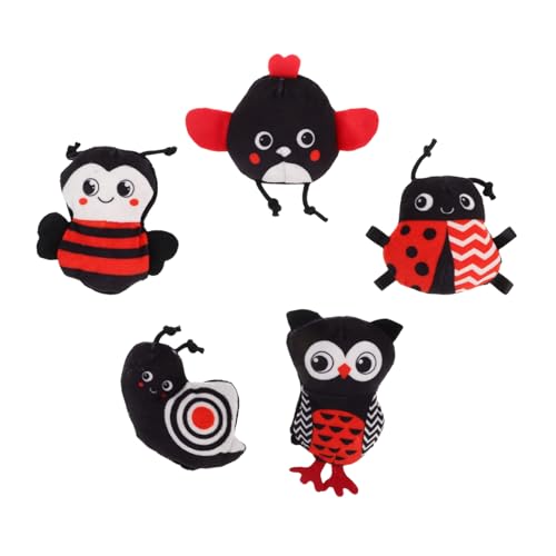 INOOMP 5 Stück Minipuppen Links rechts Mini- tierisches Plüschtiere Fingerpuppenspielzeug Panda-Fingerpuppe Halloween -Fingerpuppen PP Baumwolle Schwarz INOOMP 5 Stück Minipuppen Links rechts Mini- tierisches Plüschtiere Fingerpuppenspielzeug Panda-Fingerpuppe Halloween -Fingerpuppen PP Baumwolle Schwarz von INOOMP