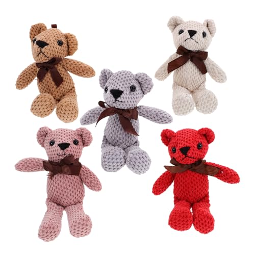 INOOMP 5 Stück Plüschspielzeugpuppe Kleiner Ausgestopfter Bär Süßer Kleiner Bär Kleine Bärenpuppe Süßer Bär Kuscheltiere Masse Trägt Masse Tierisches Plüschtier Tragen INOOMP 5 Stück Plüschspielzeugpuppe Kleiner Ausgestopfter Bär Süßer Kleiner Bär Kleine Bärenpuppe Süßer Bär Kuscheltiere Masse Trägt Masse Tierisches Plüschtier Tragen von INOOMP