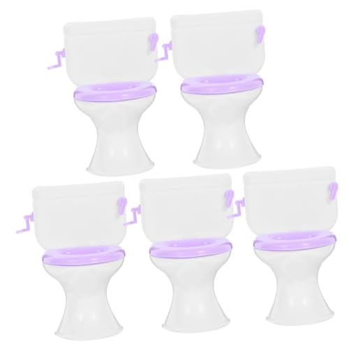 INOOMP 5 Stück Puppen-toilettenspielzeug Mini-toilettenspielzeug Puppenhaus Toilette Miniaturmöbel Puppenhausmöbel Zubehör Für Puppenhäuser Puppenhaus-toilettensitz Mini-töpfchen Plastik INOOMP 5 Stück Puppen-toilettenspielzeug Mini-toilettenspielzeug Puppenhaus Toilette Miniaturmöbel Puppenhausmöbel Zubehör Für Puppenhäuser Puppenhaus-toilettensitz Mini-töpfchen Plastik von INOOMP