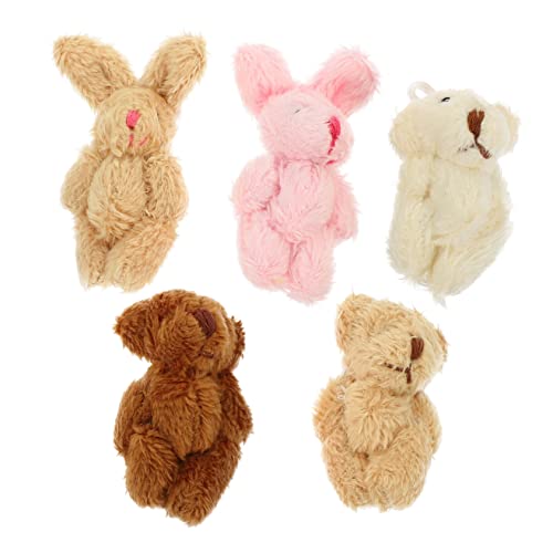INOOMP 5 Stück Simulierte Plüschpuppe Miniatur-kuscheltiere Tröstende Stofftiere Mini-hausschmuck Mini-tierfiguren Tierweiches Kaninchenfigur Ausgestopfte Tierverzierungen INOOMP 5 Stück Simulierte Plüschpuppe Miniatur-kuscheltiere Tröstende Stofftiere Mini-hausschmuck Mini-tierfiguren Tierweiches Kaninchenfigur Ausgestopfte Tierverzierungen von INOOMP