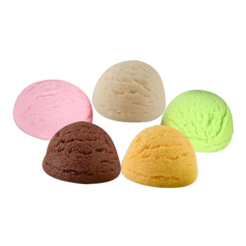 INOOMP 5 Stück Teiliges Künstliche Eiscreme Bälle Lebensechte Deko Modelle für Partys Kunstskizzen und Schaufensterdekoration für Desserts und Festivals INOOMP 5 Stück Teiliges Künstliche Eiscreme Bälle Lebensechte Deko Modelle für Partys Kunstskizzen und Schaufensterdekoration für Desserts und Festivals von INOOMP