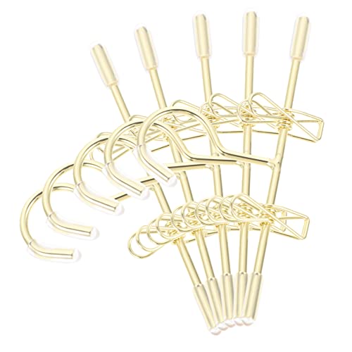 INOOMP 5 Stück Teiliges Mini Kleiderbügel für Puppen Dekorative Lebensnahe Hänger für Puppenkleider Robust und Einfach zu Verwenden für Puppenschränke und Aufbewahrung von Puppenkleidung von INOOMP