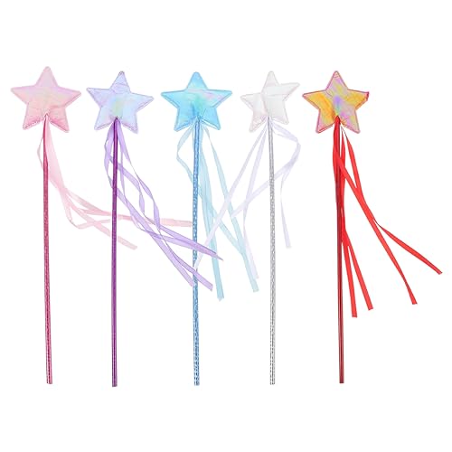 INOOMP 5 Stück Zauberstab Feenstab Prinzessinnenparty Kostüm Fee Geburtstag Für Hoch Cosplay Kleinkind Für Mädchen Party Zauberstäbe Feenstöcke Zauberstäbe Ab Tuch INOOMP 5 Stück Zauberstab Feenstab Prinzessinnenparty Kostüm Fee Geburtstag Für Hoch Cosplay Kleinkind Für Mädchen Party Zauberstäbe Feenstöcke Zauberstäbe Ab Tuch von INOOMP