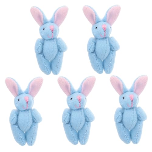 INOOMP 5 Stück gemeinsames Kaninchen Geburtstagsdekorationen Mini-Kuscheltiere Kleine Plüschspielzeug Kleiner Hase Plüsch Osterhasen Plüsch kurzer Plüsch Sky-Blue INOOMP 5 Stück gemeinsames Kaninchen Geburtstagsdekorationen Mini-Kuscheltiere Kleine Plüschspielzeug Kleiner Hase Plüsch Osterhasen Plüsch kurzer Plüsch Sky-Blue von INOOMP