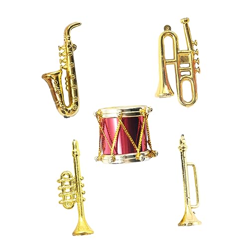 INOOMP 5 Stück lustiges instrumentenmodell Mini-Musikinstrument- Mini-Hausdekorationen für Kinderspielzeug Modellspielzeug für Musikinstrumente Plastik Golden INOOMP 5 Stück lustiges instrumentenmodell Mini-Musikinstrument- Mini-Hausdekorationen für Kinderspielzeug Modellspielzeug für Musikinstrumente Plastik Golden von INOOMP