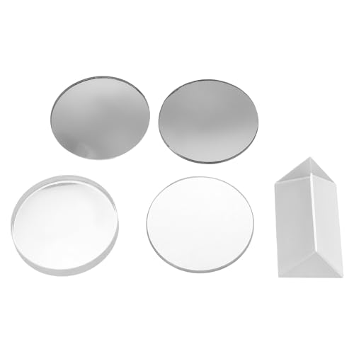 INOOMP 5 Stück optische Vergrößerungslinsen – konvexe Linsen, bikonvexe optische Kunststofflinsen für Physikunterricht, Lesen, Solarheizung, Schmuck, Uhrenreparatur und Basteln, klar INOOMP 5 Stück optische Vergrößerungslinsen – konvexe Linsen, bikonvexe optische Kunststofflinsen für Physikunterricht, Lesen, Solarheizung, Schmuck, Uhrenreparatur und Basteln, klar von INOOMP