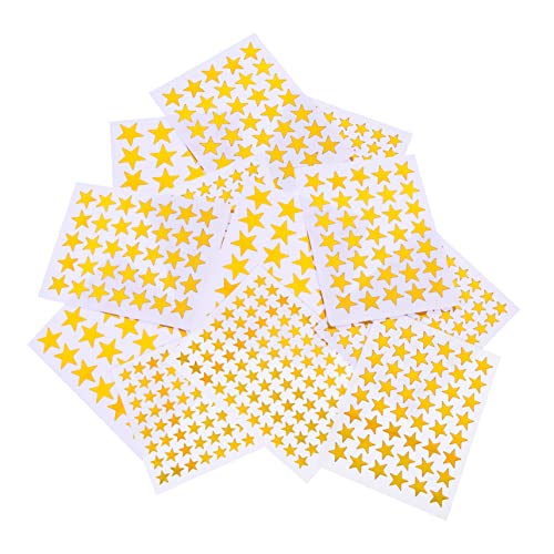 INOOMP 50 Blatt Klebrige Sternaufkleber für Selbstklebende Belohnungssterne für Partys und Kreative Projekte Sicher und Zuverlässig von INOOMP