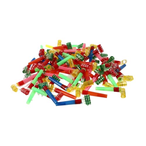 INOOMP 50 Stück Blow-Roll- Schlag Party Rave Musikalische Blowouts Krachmacher Geburtstagsgebläse Krachmacher Musikalischer Blasmusiker Geräuschmacher PVC von INOOMP