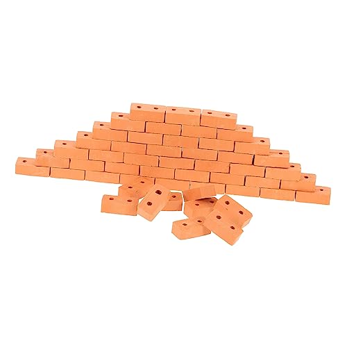 INOOMP 50 Stück Gebäudemodellsteine Gefälschter Ziegelstein Mini Leicht Bausatz Bausteine DIY Feengarten Ziegel Spielhaus Requisiten Aus Ziegelsteinen Rot Ton INOOMP 50 Stück Gebäudemodellsteine Gefälschter Ziegelstein Mini Leicht Bausatz Bausteine DIY Feengarten Ziegel Spielhaus Requisiten Aus Ziegelsteinen Rot Ton von INOOMP