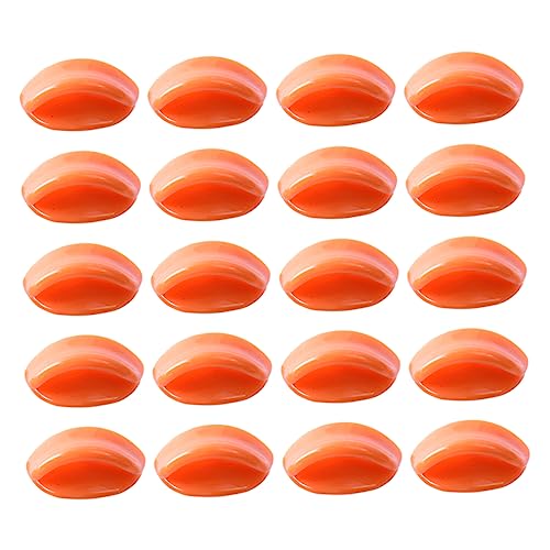 INOOMP 50 Stück Kleiner Entenschnabel Entenmund für Entenpuppenschnabel Miniatur Münder Kunsthandwerk Bausatz Mini-Enten lustig Mund aus Harz Mund-Kit DIT-Mund Orange von INOOMP