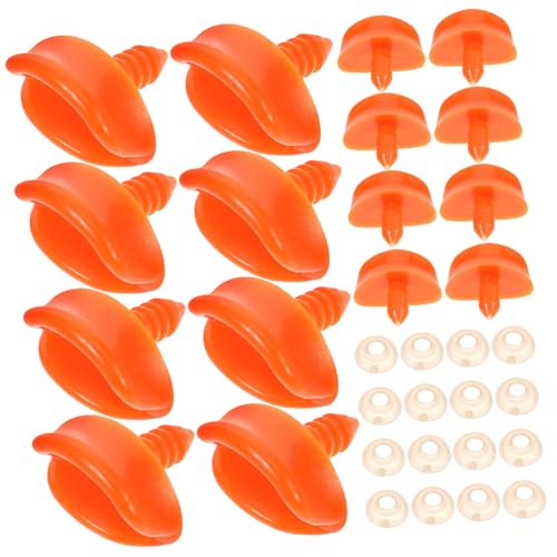 INOOMP 50 Stück Kleiner Entenschnabel Entenschnabel zum Basteln Mini-Entenmaul DIY Entenmund Zubehör Bastelbedarf für Munddekoration zum Selbermachen Mund-Kit Orange von INOOMP