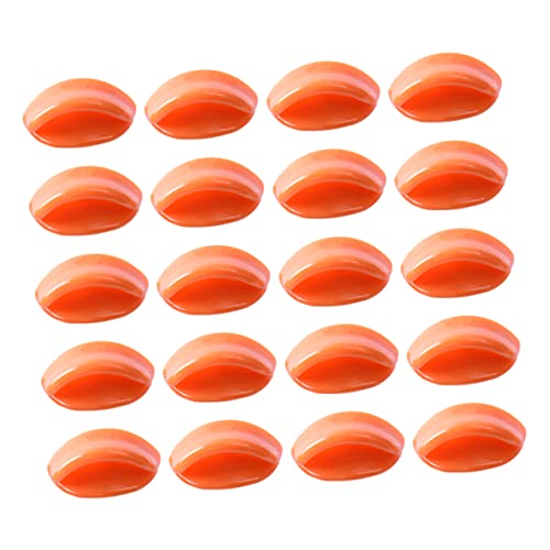 INOOMP 50 Stück Kleiner Entenschnabel Mini-Ente Nase Schüttgut Munddekoration Zum Selbermachen Entenmaske Plüsch Eine Winzige Süße Entegelb Mund-kit Mundspitze Spielzeugmund Orange von INOOMP