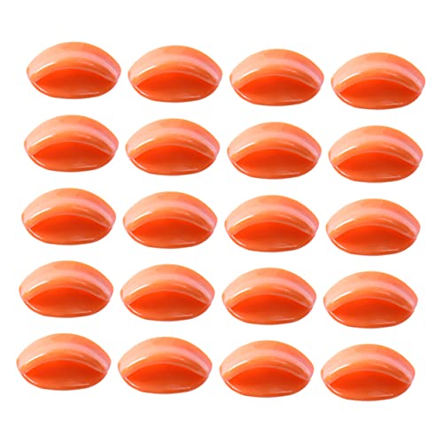 INOOMP 50 Stück Kleiner Entenschnabel Mund-kit Miniatur Entenpuppenschnabel Spielzeugmund Münder Ente Lustig Mini-Enten Munddekoration Für Winzig Bausatz Dit-Mund Orange von INOOMP