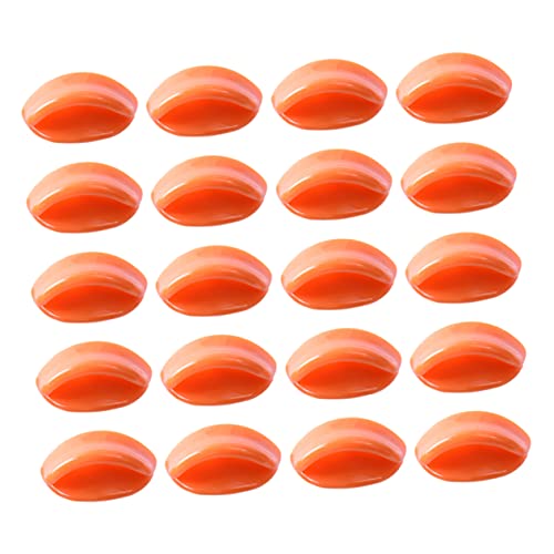 INOOMP 50 Stück Kleiner Entenschnabel Schüttgut Mini-Ente Entenmaske Mund-Kit Plüsch Bausatz Nase Schnäbel Spielzeugmund Munddekoration zum Selbermachen Mund aus Harz DIT-Mund Orange von INOOMP
