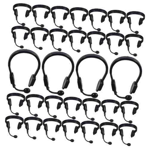 INOOMP 50 Stück Mikrofon Headset Zubehör für Puppen DIY Dekoration für Puppenhaus Mode Kopfhörer für Kleine Puppen von INOOMP