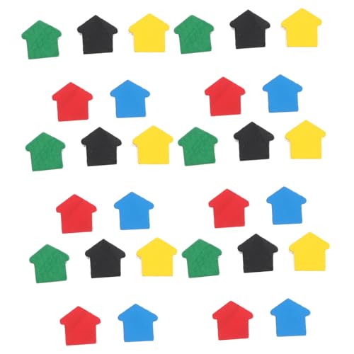 INOOMP 50 Stück Spielsteine ​​Schachspielmarken Brettspielmarker Spielhäuser Ersatzspielfiguren Spielfiguren Schachbretter Für Erwachsene Mini Schachbrettspielfiguren Brettspielzubehör von INOOMP