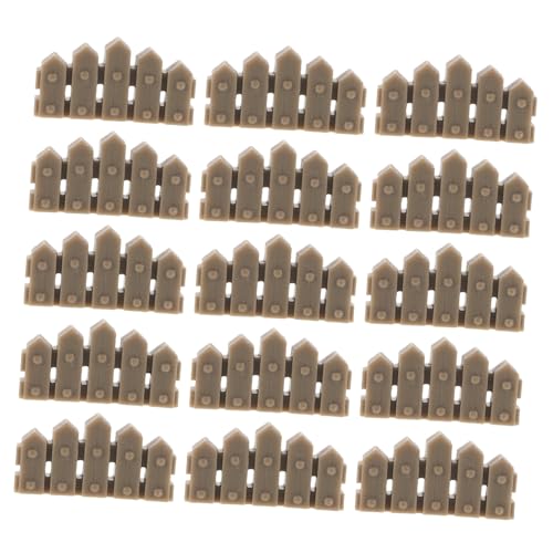 INOOMP 50 Stücke Miniatur Zaun Mini Zaun Modell Puppenhaus Micro Landschaft Zubehör DIY Harz Handwerk Kleine Garten Landschaftsbau Prop von INOOMP