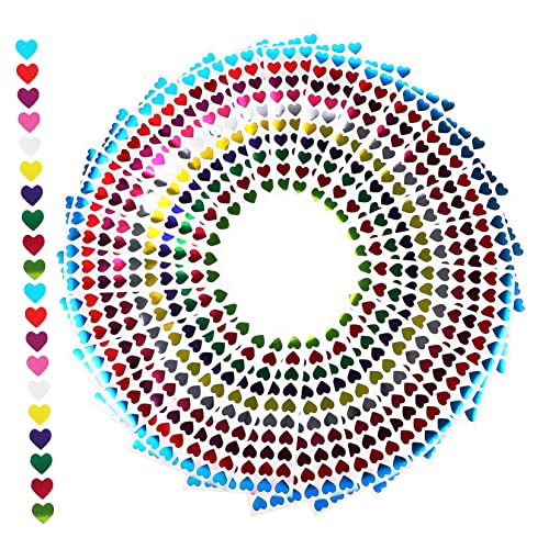 INOOMP 50Blätter Herzaufkleber für Selbstklebende Liebesaufkleber zum Belohnen Basteln und Dekorieren von Umschlägen Scrapbooks und Karten Kreative Projekte INOOMP 50Blätter Herzaufkleber für Selbstklebende Liebesaufkleber zum Belohnen Basteln und Dekorieren von Umschlägen Scrapbooks und Karten Kreative Projekte von INOOMP