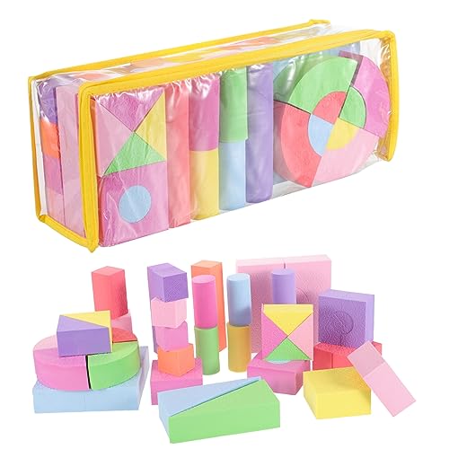 INOOMP 52Stücke Teiliges Bauklötze für Kleinkinder Lernspielzeug Farbwahrnehmung für Jahren Weiche und Sichere Eva Blöcke INOOMP 52Stücke Teiliges Bauklötze für Kleinkinder Lernspielzeug Farbwahrnehmung für Jahren Weiche und Sichere Eva Blöcke von INOOMP