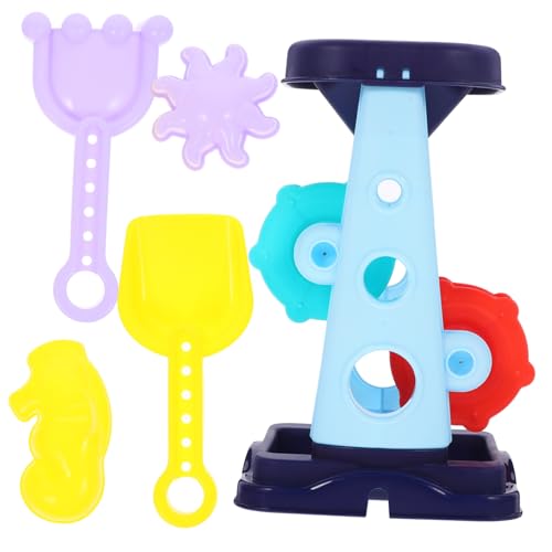 INOOMP 5Stücke Interaktives Strandspielzeug für Eltern Junge Mädchen Teiliges Sandspielzeug mit Sanduhr Sandschaufel und Eimer für Kreative Strandtage Blau von INOOMP