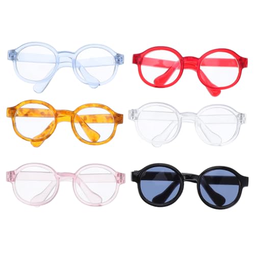 INOOMP 6 Mini Puppenbrillen 25 X 09 X 03 Zoll Süße Sonnenbrillen Aus Kunststoff – Plüschspielzeug Kostümzubehör Für Puppen Und Haustiere – Brillen Als Foto Requisite Und Zum INOOMP 6 Mini Puppenbrillen 25 X 09 X 03 Zoll Süße Sonnenbrillen Aus Kunststoff – Plüschspielzeug Kostümzubehör Für Puppen Und Haustiere – Brillen Als Foto Requisite Und Zum von INOOMP