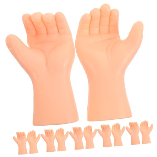 INOOMP 6 Paar Kleine Hände Winzige Hände Realistische Körperteile Aus Kunststoff Ersatz Für Bastelarbeiten DIY Puppenherstellung Zubehör von INOOMP