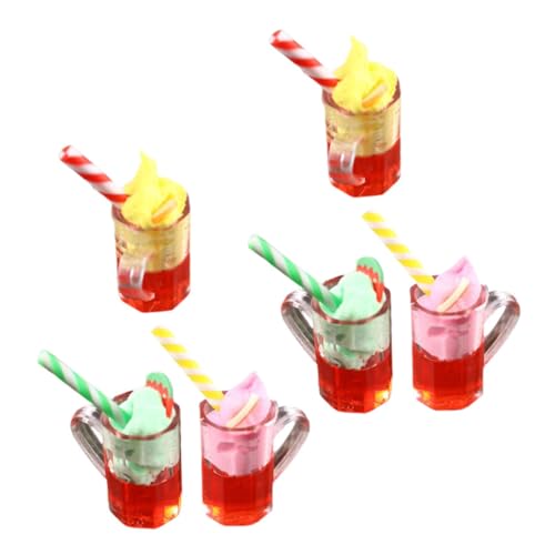 INOOMP 6 Stück Gefälschtes Eismodell Mini-Essen Mini-küchenszenendekor Mini- - Mini- -küchenzubehör Food-Requisiten- Puppenhaus -Accessoire Puppenhauszubehör Harz von INOOMP
