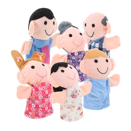 INOOMP 6 Stück Handpuppen Marionettenfamilie Kinderpuppe Puppen für im Alter von 4–8 Jahren Familienhandpuppe Familienpuppen Junge Handpuppe Familienmitglieder Marionetten Stoff INOOMP 6 Stück Handpuppen Marionettenfamilie Kinderpuppe Puppen für im Alter von 4–8 Jahren Familienhandpuppe Familienpuppen Junge Handpuppe Familienmitglieder Marionetten Stoff von INOOMP