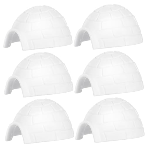 INOOMP 6 Stück Iglu-modellspielzeug Multipack Iglu- Für Polarpinguin-Figuren- Iglu-bausatz Miniatur-iglu-Figur Iglu-Statue Weihnachten Pinguine Bären Weiß Plastik INOOMP 6 Stück Iglu-modellspielzeug Multipack Iglu- Für Polarpinguin-Figuren- Iglu-bausatz Miniatur-iglu-Figur Iglu-Statue Weihnachten Pinguine Bären Weiß Plastik von INOOMP