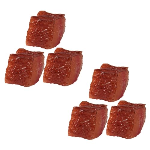 INOOMP 6 Stück Küchendekor bröckelt lebensechtes Lebensmittelmodell Party Steak- Mini dekoratives Kunstfleisch gefälschte Fleischdekoration westliche Kücheneinrichtung PVC INOOMP 6 Stück Küchendekor bröckelt lebensechtes Lebensmittelmodell Party Steak- Mini dekoratives Kunstfleisch gefälschte Fleischdekoration westliche Kücheneinrichtung PVC von INOOMP