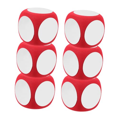 INOOMP 6 Stück Leere Schaumstoffwürfel Kreative DIY für Spiele Unterricht und Bastelprojekte Erasable für Familie und Partys INOOMP 6 Stück Leere Schaumstoffwürfel Kreative DIY für Spiele Unterricht und Bastelprojekte Erasable für Familie und Partys von INOOMP