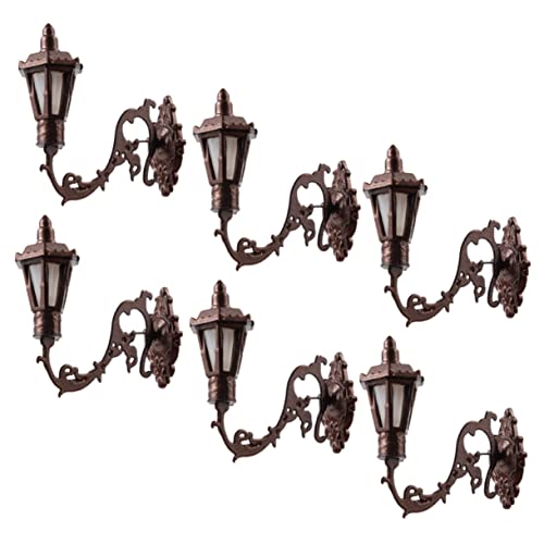 INOOMP 6 Stück Moos Dekolampe Minis Puppen Modell DIY Miniatur Kleine Wand Mini Home Winzige LED Dekoration Retro Mikro Landschaftsbau Lampe Landschaft Abs von INOOMP