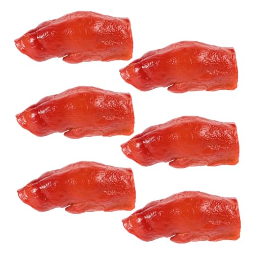 INOOMP 6 Stück Pig Trottermodell Essensrequisiten Simulation Pig Feet Model Mini Schwein Füße falsches Modell Küchendekor realistisches Simulationsessen PVC Brown INOOMP 6 Stück Pig Trottermodell Essensrequisiten Simulation Pig Feet Model Mini Schwein Füße falsches Modell Küchendekor realistisches Simulationsessen PVC Brown von INOOMP