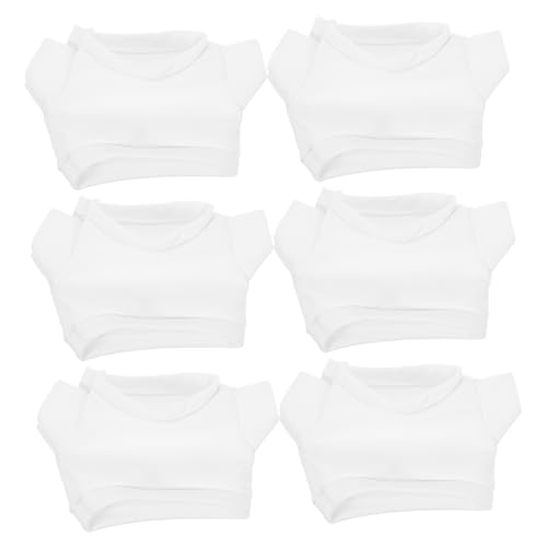 INOOMP 6 Stück Puppenkleidung Zum Ersetzen Süßes Stofftier Leeres Bärenhemd Plüschbär Kleidung Outfits Kleidung Für Puppen Kleidung Für Dekoration Dekorative Puppendekoration von INOOMP