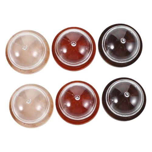 INOOMP 6stücke Miniatur Kuchenhaube Mit Holzplatte Kuchenabdeckungen Für Und Spielzeug Transparentes Design Für Dessert-präsentation INOOMP 6stücke Miniatur Kuchenhaube Mit Holzplatte Kuchenabdeckungen Für Und Spielzeug Transparentes Design Für Dessert-präsentation von INOOMP