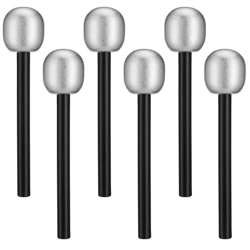 INOOMP 6 Stück Simulierte Mikrofonprops Mikrofon Stütze Simulationsmikrofon Cosplay Party Funkelndes Mikrofon Fake-mikrofon-kostüm Spielzeugmikrofon Mikrofon Simulieren Silver INOOMP 6 Stück Simulierte Mikrofonprops Mikrofon Stütze Simulationsmikrofon Cosplay Party Funkelndes Mikrofon Fake-mikrofon-kostüm Spielzeugmikrofon Mikrofon Simulieren Silver von INOOMP