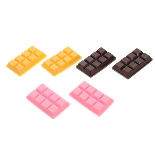 INOOMP 6 Stück Simuliertes Schokoladenmodell Bar Dessert Aus Künstlichen Lebensmitteln Schüttgut Essensrequisiten Tischplatte Geschäft Handwerk Cabochon Multifunktion Fälschung PVC INOOMP 6 Stück Simuliertes Schokoladenmodell Bar Dessert Aus Künstlichen Lebensmitteln Schüttgut Essensrequisiten Tischplatte Geschäft Handwerk Cabochon Multifunktion Fälschung PVC von INOOMP