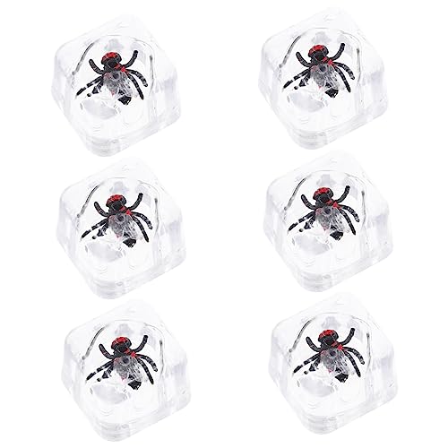 INOOMP 6 Stück Spaß Prank Realistische Eiswürfel mit Insekten für Partys Schockierende Streiche für Halloween und Feiern Unterhaltung für Gäste und Freunde INOOMP 6 Stück Spaß Prank Realistische Eiswürfel mit Insekten für Partys Schockierende Streiche für Halloween und Feiern Unterhaltung für Gäste und Freunde von INOOMP