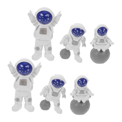 INOOMP 6 Stück Teiliges Astronauten Figuren aus Resin Weltraumthemen Kuchen-deko und Partyaccessoires für Jungen Wiederverwendbare Raumfahrer Miniaturen Farbenfrohe Weltraum Geburtstag INOOMP 6 Stück Teiliges Astronauten Figuren aus Resin Weltraumthemen Kuchen-deko und Partyaccessoires für Jungen Wiederverwendbare Raumfahrer Miniaturen Farbenfrohe Weltraum Geburtstag von INOOMP