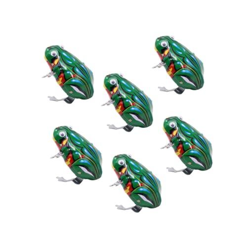 INOOMP 6 Stück Uhrwerk-Frosch- zum aufziehen interaktives Jungs für Kleintierspielzeug Uhrwerk Federspielzeug Eisen Green INOOMP 6 Stück Uhrwerk-Frosch- zum aufziehen interaktives Jungs für Kleintierspielzeug Uhrwerk Federspielzeug Eisen Green von INOOMP