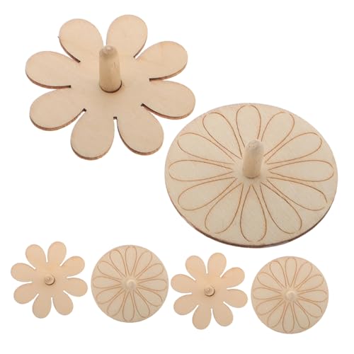 INOOMP 6 Stück Weiße Holzplatte kreatives Kreisel aus Holz Gyroskop unbehandelte Holzplatten drehen Holzspinnspielzeug Spinning Top Toy hölzern Beige INOOMP 6 Stück Weiße Holzplatte kreatives Kreisel aus Holz Gyroskop unbehandelte Holzplatten drehen Holzspinnspielzeug Spinning Top Toy hölzern Beige von INOOMP