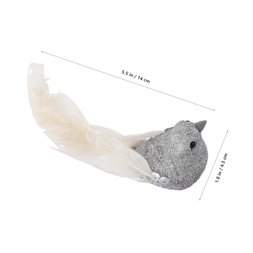 INOOMP 6 Stück künstlicher Federvogel Baum-Vogel- künstliche Tiere gefälschte Vogeldekor Vogeldekorationen für Party Vogel Figur rote Vogelfiguren Schaum Silver INOOMP 6 Stück künstlicher Federvogel Baum-Vogel- künstliche Tiere gefälschte Vogeldekor Vogeldekorationen für Party Vogel Figur rote Vogelfiguren Schaum Silver von INOOMP