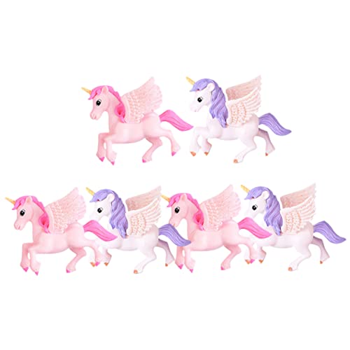 INOOMP 6 Stücke Kleiner Einhorn Figuren Detaillierte Einhorn Ornamente für Feengarten Landschaftsdekoration Miniatur Tierfiguren Tischgestaltung für Besondere Anlässe INOOMP 6 Stücke Kleiner Einhorn Figuren Detaillierte Einhorn Ornamente für Feengarten Landschaftsdekoration Miniatur Tierfiguren Tischgestaltung für Besondere Anlässe von INOOMP