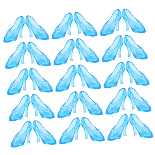 INOOMP 60 Paare Aus Glaspantoffeln Miniaturen Schuhe Puppe Fersen Hoch Kristall-high-Heels-verzierung High-Heel-dekore Mini-high-Heels Zum Basteln Plastik Blue INOOMP 60 Paare Aus Glaspantoffeln Miniaturen Schuhe Puppe Fersen Hoch Kristall-high-Heels-verzierung High-Heel-dekore Mini-high-Heels Zum Basteln Plastik Blue von INOOMP