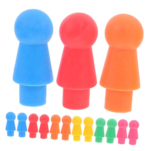 INOOMP 60 Stück Kunststoff Schachfiguren für Schachspiel Spielsteine für Brettspiele zum Austausch von Alten Schachfiguren Material für Langlebigen Spaß von INOOMP