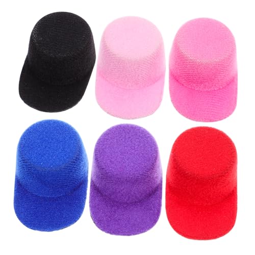 INOOMP 6Stücke Miniaturhut Kleine Hüte für DIY Bastelprojekte Fotorequisiten und Dekoration für Puppen Minihäuser und Kreative Haaraccessoires Farben von INOOMP