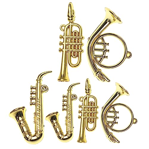 INOOMP 6Stücke Musikinstrumente für Puppenhausdekoration Westliche Instrumente Einschließlich Saxophone und Trompeten für Kreative Spielmöglichkeiten INOOMP 6Stücke Musikinstrumente für Puppenhausdekoration Westliche Instrumente Einschließlich Saxophone und Trompeten für Kreative Spielmöglichkeiten von INOOMP